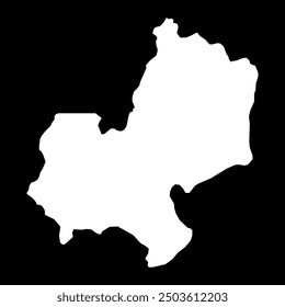 Mapa del estado de Edo, división administrativa del país de Nigeria. Ilustración vectorial.