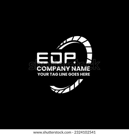 EDP letter logo creative design with vector graphic, EDP simple and modern logo. EDP luxurious alphabet design  