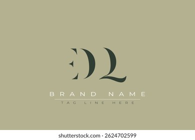EDQ abstract letter logo design. This logo is designed by three abstract letters.
