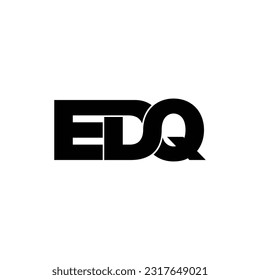 EDQ letter monogram logo design vector