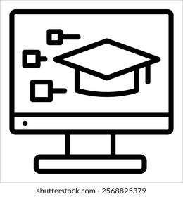 Edtech Icon Element For Design