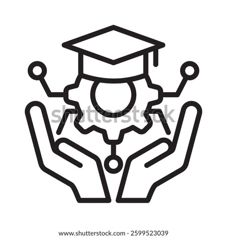 Edtech Icon Element for Design