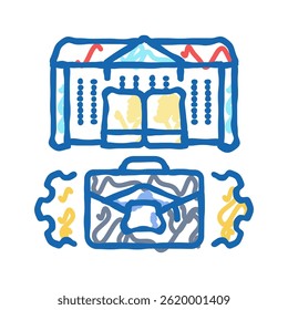 edtech modern business doodle icon sketch vector. edtech modern business sign. isolated symbol illustration