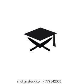  edu knive logo vector flat template