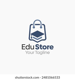 Edu Store Logo Vector Template Design. Good for Business, Start up, Agency, and Organization