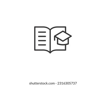 eduacation, iconos de archivo y documento con dibujo de esquema