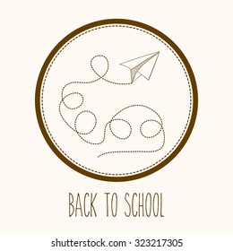 Eduaction  concept with back to school icons design, vector illustration eps 10