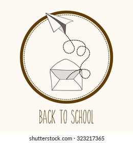 Eduaction  concept with back to school icons design, vector illustration eps 10