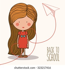 Eduaction  concept with back to school icons design, vector illustration eps 10