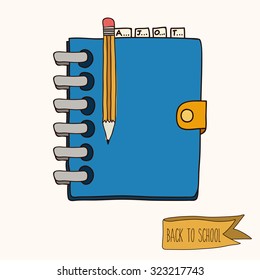 Eduaction  concept with back to school icons design, vector illustration eps 10
