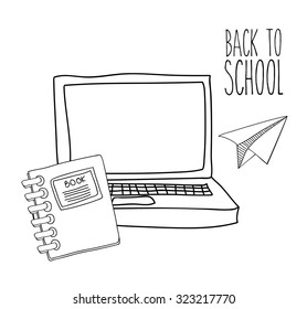 Eduaction  concept with back to school icons design, vector illustration eps 10