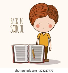 Eduaction  concept with back to school icons design, vector illustration eps 10