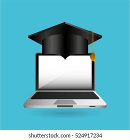 eduation online concept technology school background vector illustration eps 10