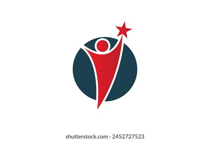 Educar y enseñar Imagen de Vector de íconos de logotipo