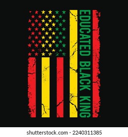 Educated Black King Black History Month African American