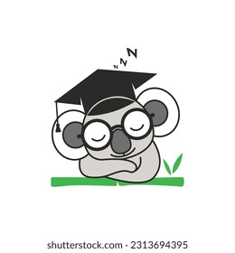 Educating panda vector illustration artwork