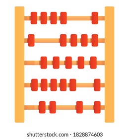 Education abacus icon. Cartoon of education abacus vector icon for web design isolated on white background
