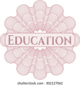 Education abstract rosette