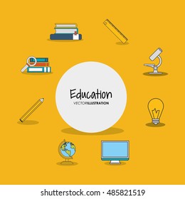 education and academia related icons emblem