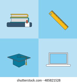 education and academia related icons image 