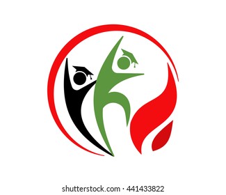 education academic figure image vector icon logo symbol
