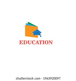 education or academic logo or flat vector educational logo