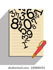 Education, academic trainning and science graphic design, vector illustration.