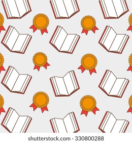 Education, academic trainning and science graphic design, vector illustration.