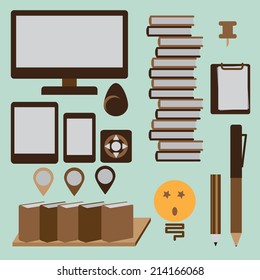 Education academic vector elements