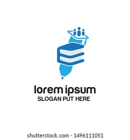 Education or academy logo design template vector