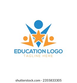 education academy logo premium vector
