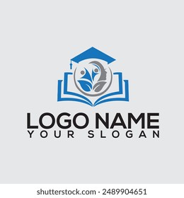 education academy logo premium vector
