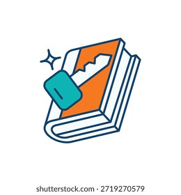 Icono de acceso a la Educación Vector ilustración de stock