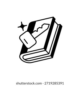 Icono de acceso a la Educación Vector ilustración de stock