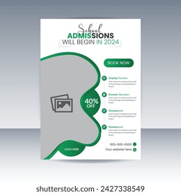 Education , admission flyer design template