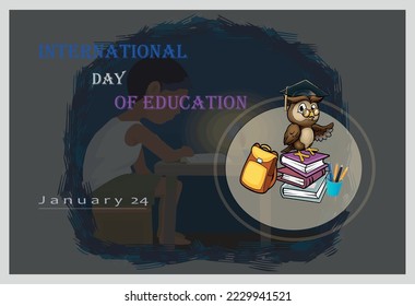 Education for All Banner – Student and Book Concept. Learning for a Better Future – Education Awareness Design