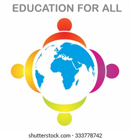 Education for all - concept for education. Illustration 