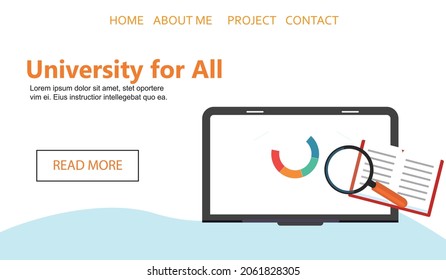 Education for all concept. Modern graphic elements for web banners, infographics, web design, printed materials. Flat design vector illustration
