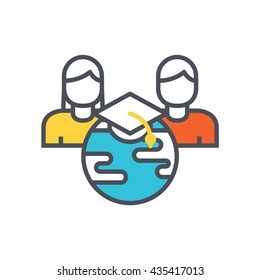 education for all icon concept