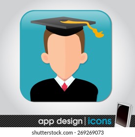 education app icon for mobile devices 