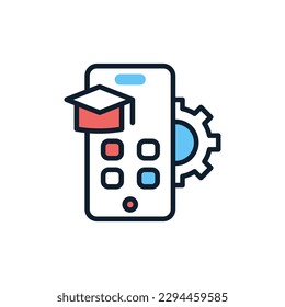 Education App icon in vector. Illustration