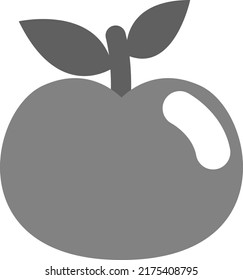 Education apple, illustration, vector on a white background.