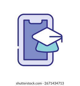 Icono de App de Educación Vector Ilustración de stock