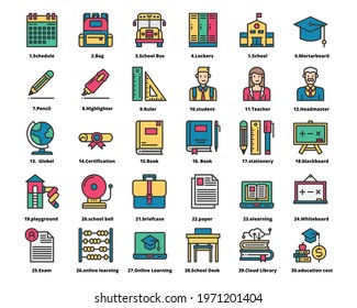 Education Back to School Icon Vector Illustration