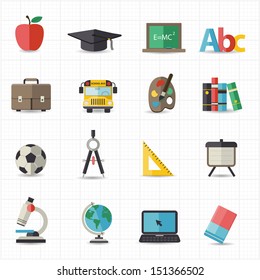 Education Back To School Icons