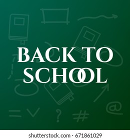Education background. Back to school vector