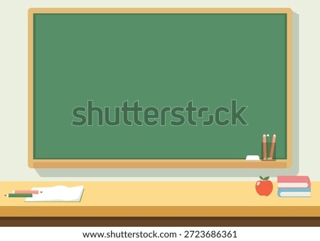 Education Background with blackboard and class room Landscape.