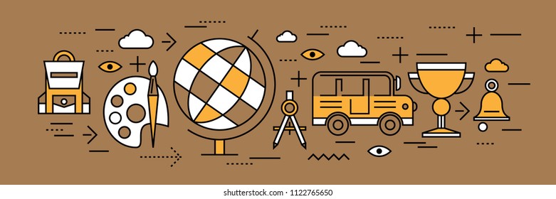 education background  concept vector