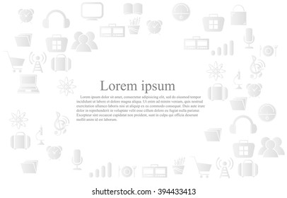 education background with icon.