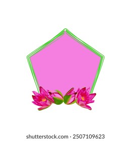 Education background vector decorated with natural frame